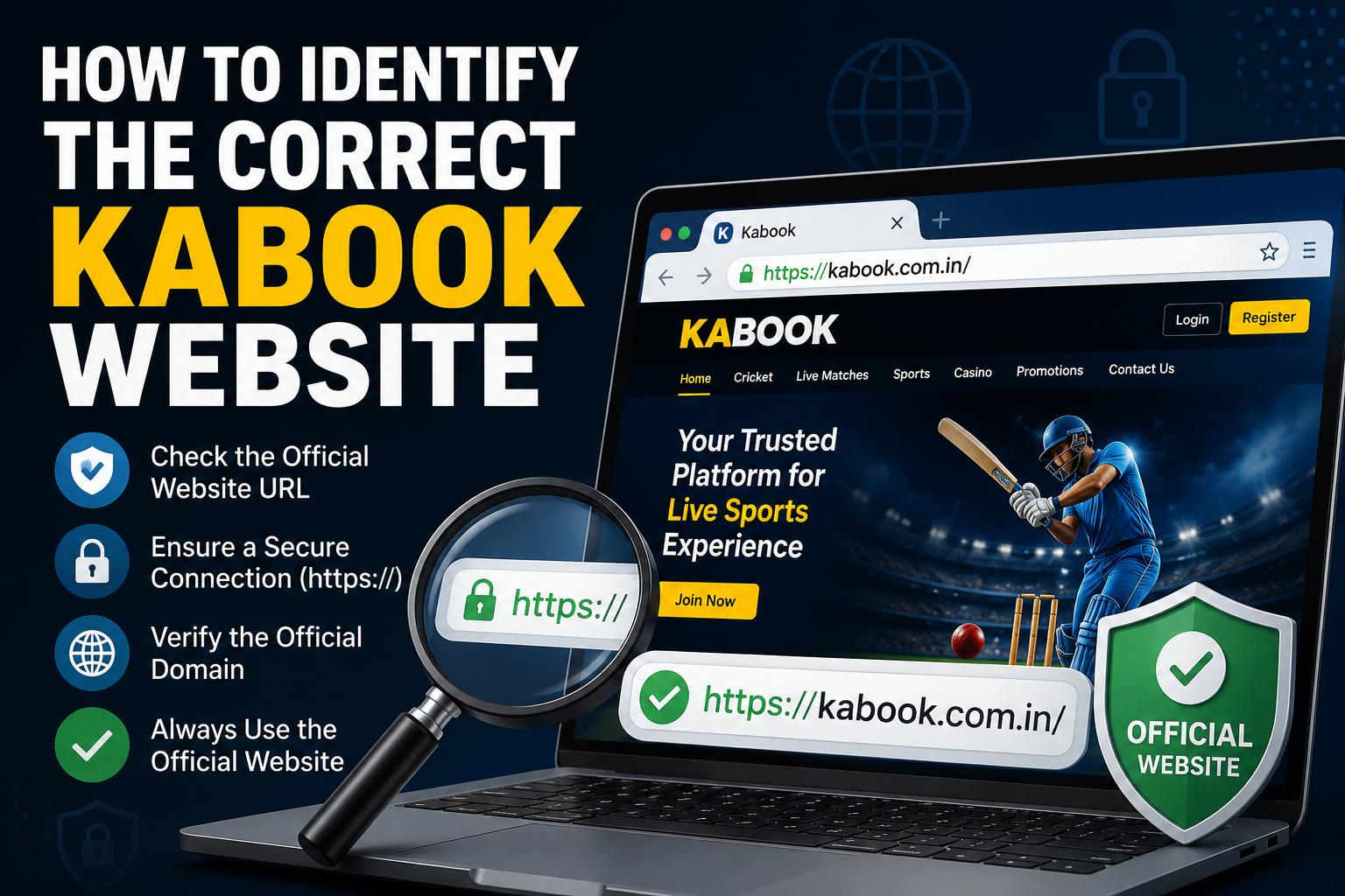 How to identify the correct website